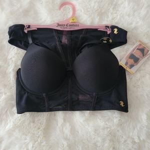 ❤️JUICY COUTURE BRAND NEW PUSH UP BRA AND THONG SET SIZE 34C/M